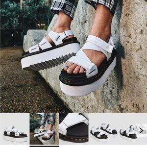 Doc marten’s KIMBER White Platform Sandals